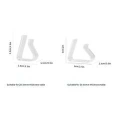 1pc Transparent Tablecloth Clips Elastic Non-slip Windproof Fixing Tool