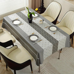 Nordic Coffee Table Cover Waterproof PVC Tablecloth