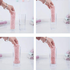 12pcs Microfiber Dish Cloths Soft Absorbent Towels Stain Removal