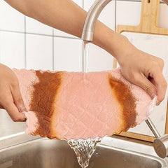 12pcs Microfiber Dish Cloths Soft Absorbent Towels Stain Removal