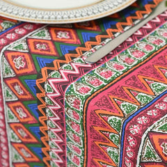 Bohemian Style Tassel Lace Tablecloth Waterproof Table Cover