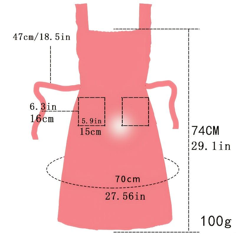 Stain Resistant Gingham Lace Panel Apron