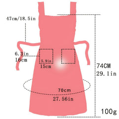 Stain Resistant Gingham Lace Panel Apron