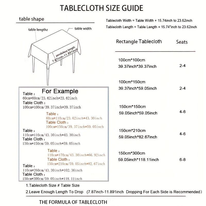 Polyester Tablecloth European Square Restaurant Table Cover Solid Table Cloth