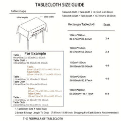 Polyester Tablecloth European Square Restaurant Table Cover Solid Table Cloth