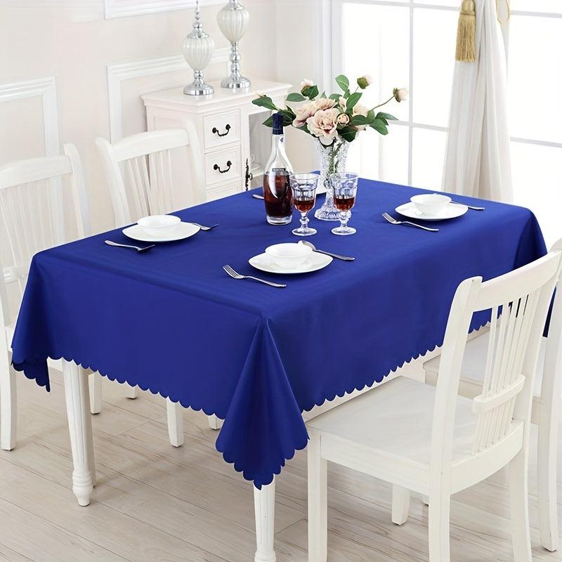 Polyester Tablecloth European Square Restaurant Table Cover Solid Table Cloth