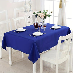 Polyester Tablecloth European Square Restaurant Table Cover Solid Table Cloth