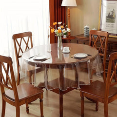 1pc Thicken PVC Clear Tablecloth Waterproof Resistant Table Protection