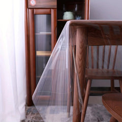 1pc Thicken PVC Clear Tablecloth Waterproof Resistant Table Protection