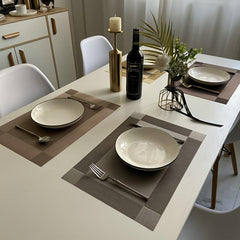 4pcs Heat Resistant Rectangular Placemats for Kitchen Dining Table