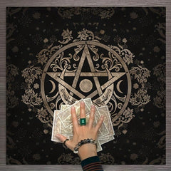 Astrology Altar Cloth Zodiac Tarot Table Cover Starry Tarb Twelve Constellations