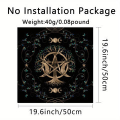 Astrology Altar Cloth Zodiac Tarot Table Cover Starry Tarb Twelve Constellations