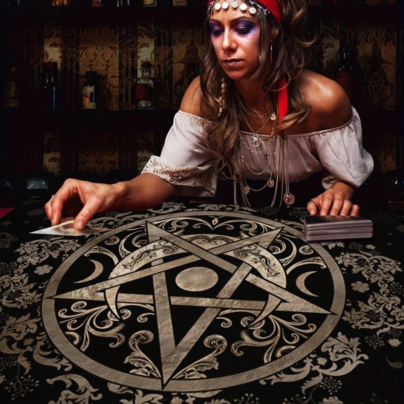 Astrology Altar Cloth Zodiac Tarot Table Cover Starry Tarb Twelve Constellations