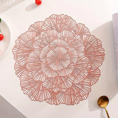 Round Flower Placemat for Dining Table Setting