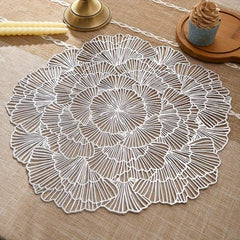 Round Flower Placemat for Dining Table Setting