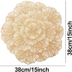 Round Flower Placemat for Dining Table Setting