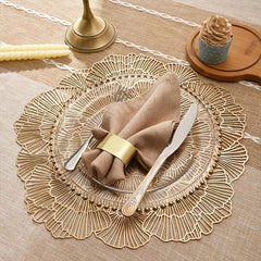 Round Flower Placemat for Dining Table Setting