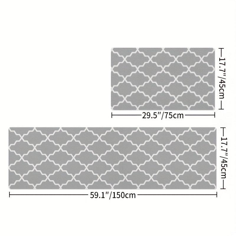 DEXI Kitchen Rug Cushioned Anti Fatigue Comfort Mat Non Slip Stain Resistant
