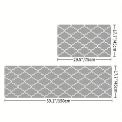 DEXI Kitchen Rug Cushioned Anti Fatigue Comfort Mat Non Slip Stain Resistant