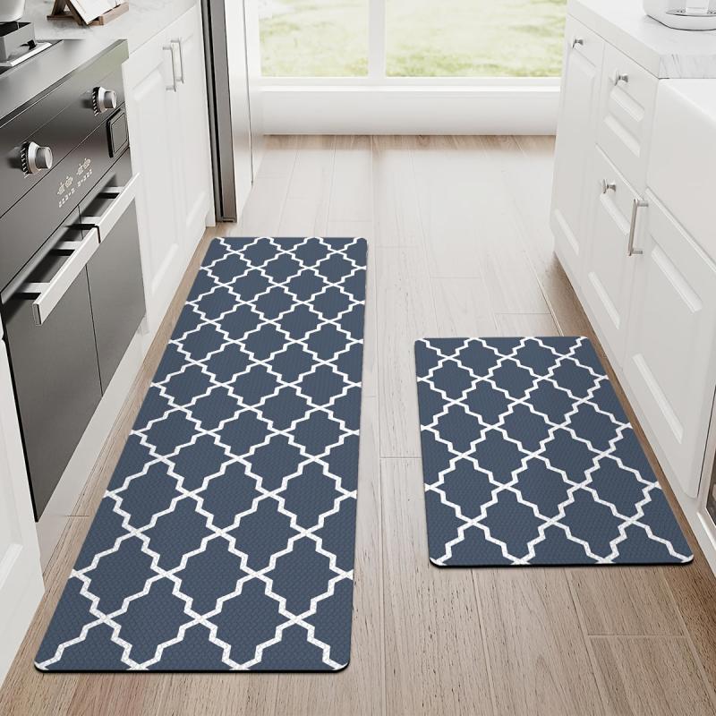 DEXI Kitchen Rug Cushioned Anti Fatigue Comfort Mat Non Slip Stain Resistant