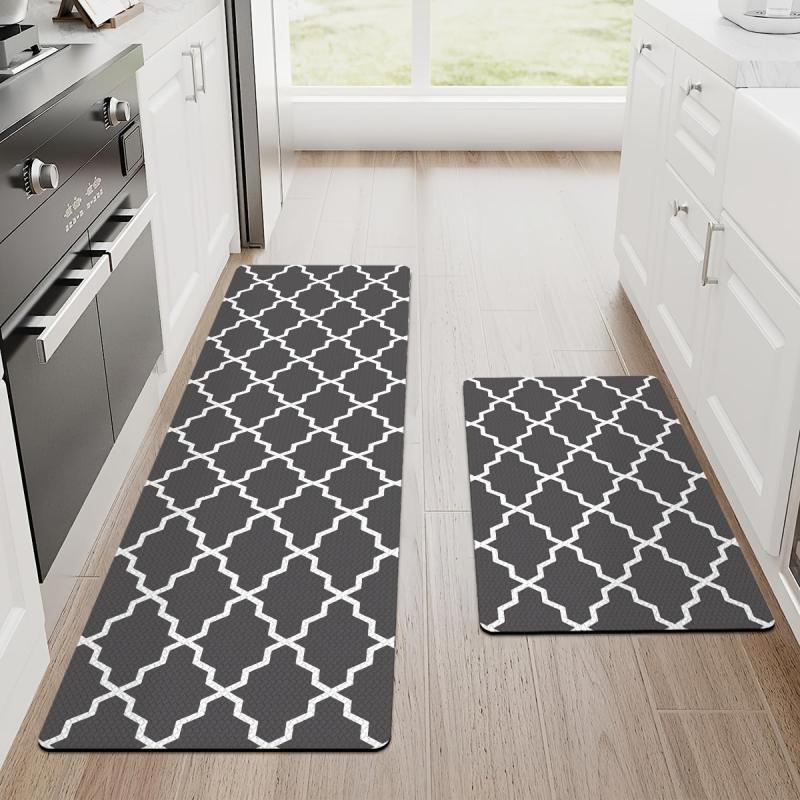 DEXI Kitchen Rug Cushioned Anti Fatigue Comfort Mat Non Slip Stain Resistant