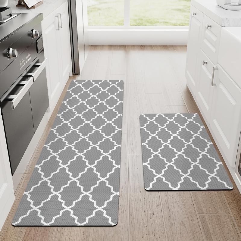 DEXI Kitchen Rug Cushioned Anti Fatigue Comfort Mat Non Slip Stain Resistant