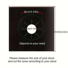 4pcs Stove Protector Upgraded Thickness 0 12mm Reusable Gas Stove Cover