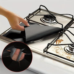 4pcs Stove Protector Upgraded Thickness 0 12mm Reusable Gas Stove Cover