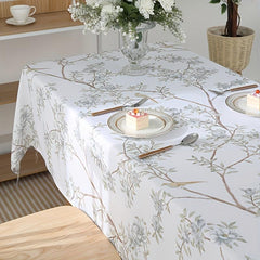 Waterproof Vintage Floral Tablecloth for Home Farmhouse and Restaurant Use