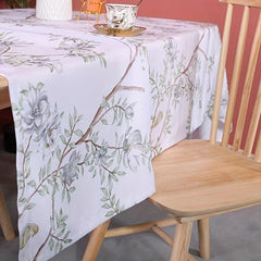 Waterproof Vintage Floral Tablecloth for Home Farmhouse and Restaurant Use