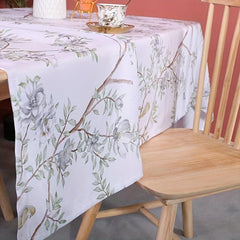 Waterproof Vintage Floral Tablecloth for Home Farmhouse and Restaurant Use