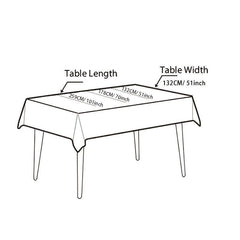 Waterproof Painting Tea Table Cloth Rectangular Household Decor