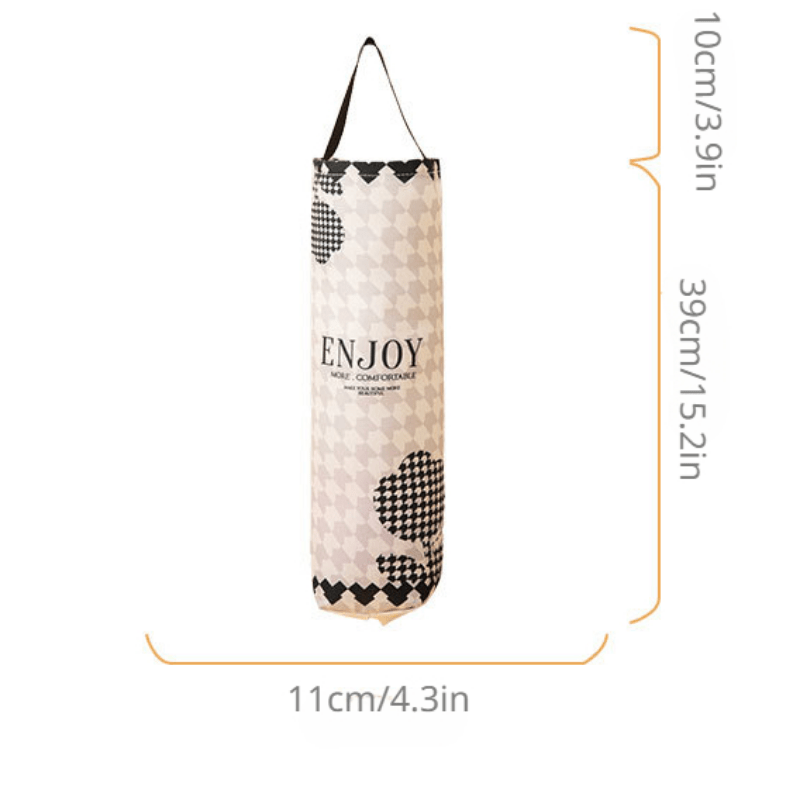 Plastic Bag Holder Wall Mounted Garbage Bag Storage Dispenser