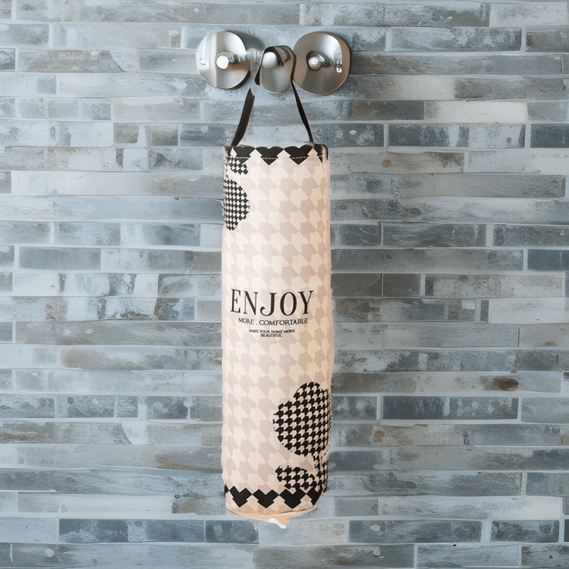 Plastic Bag Holder Wall Mounted Garbage Bag Storage Dispenser