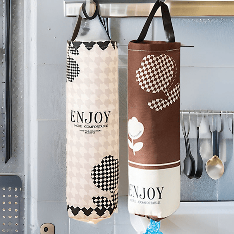Plastic Bag Holder Wall Mounted Garbage Bag Storage Dispenser