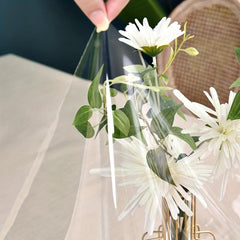 Clear Vinyl Tablecloth Waterproof Plastic Rectangular Clear Table Cover