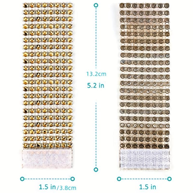 10pcs Rhinestone Napkin Rings Golden Buckle Holders for Weddings
