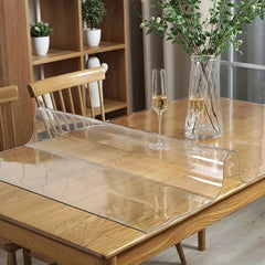 Polyester Tablecloth Desk Blotter Mat Clear Plastic Topper Surface Pro