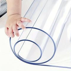 Polyester Tablecloth Desk Blotter Mat Clear Plastic Topper Surface Pro