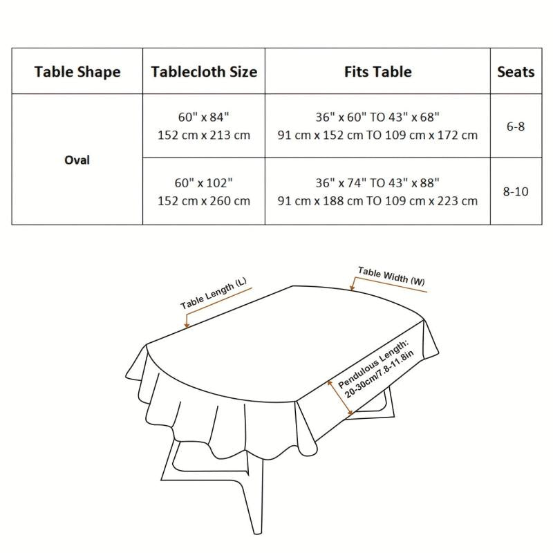 Polyester Jacquard Tablecloth- Home Dinner Decor