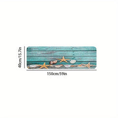 Starfish Print Floor Mat for Kitchen Living Room Bathroom Decor