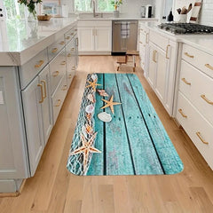 Starfish Print Floor Mat for Kitchen Living Room Bathroom Decor