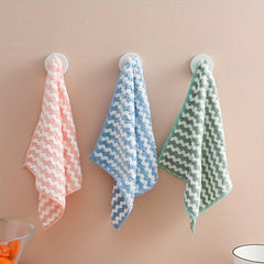 10pcs Microfiber Dish Cloths Overlock Cationic Dishcloth