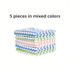 10pcs Microfiber Dish Cloths Overlock Cationic Dishcloth