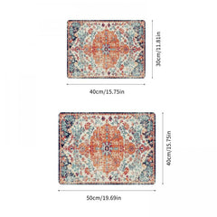 Non Slip Absorbent Boho Dish Drying Mat Soft Rubber Draining Pad