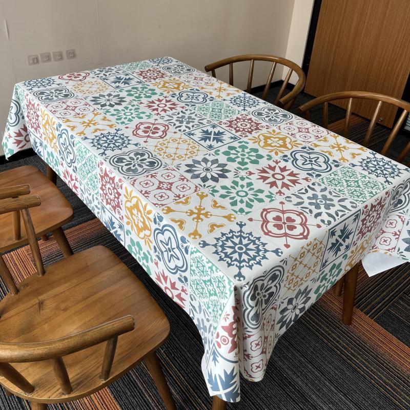 Waterproof PVC Dining Tablecloth for Coffee Tables