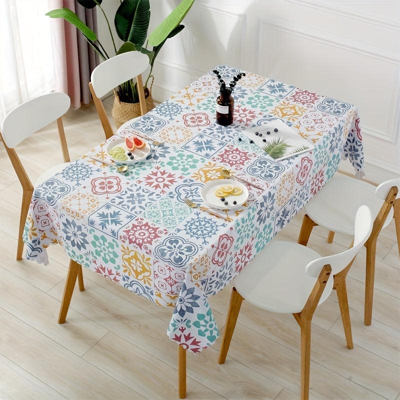 Waterproof PVC Dining Tablecloth for Coffee Tables