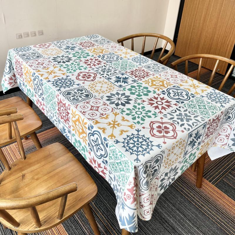 Waterproof PVC Dining Tablecloth for Coffee Tables
