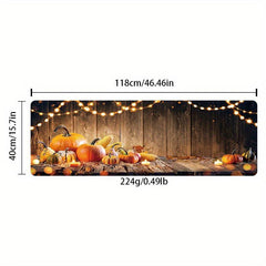 Halloween Kitchen Rugs Pumpkin Absorbent Non Slip Stain Resistant
