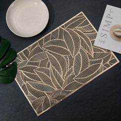 6pcs Plastic Placemats Reusable Table Mats Heat Insulation Pads